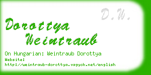 dorottya weintraub business card